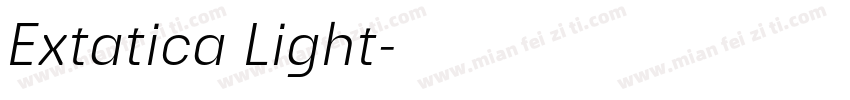 Extatica Light字体转换